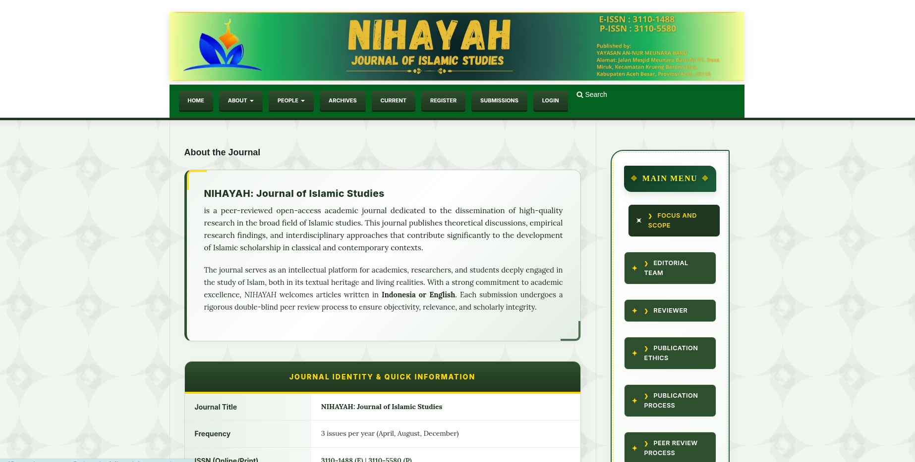 Journal An-Nur