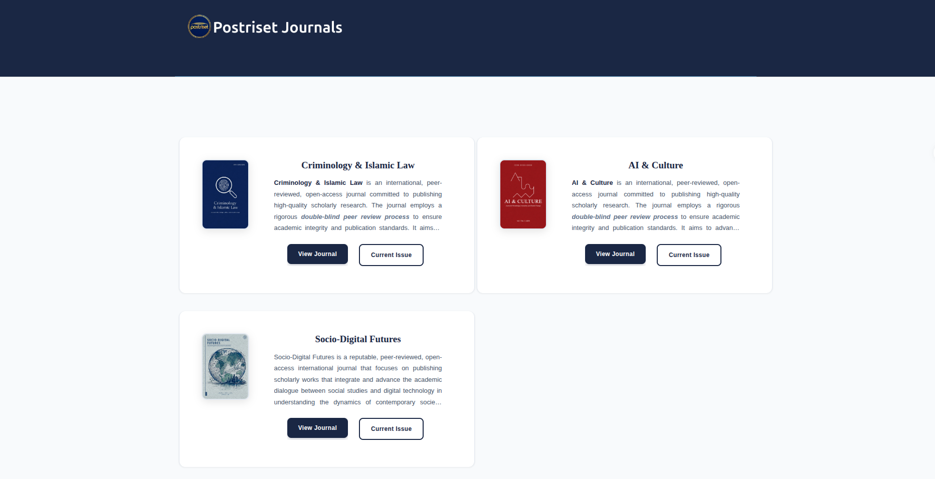 Postriset Journal